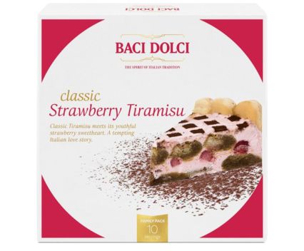 Замразена Торта Baci Dolci Ягодово Тирамису 1 кг