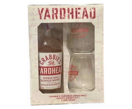 Ирландско Уиски Crabbie's Yardhead Single Malt + 2 Чаши 700 мл