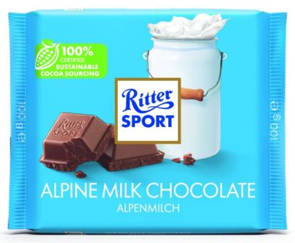 Млечен Шоколад с Алпийско Мляко Ritter Sport 100 г