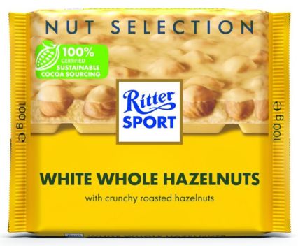 Бял Шоколад с Цели Лешници Ritter Sport 100 г