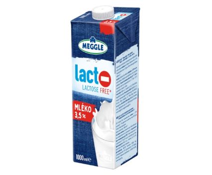 Прясно Мляко Без Лактоза Meggle UHT 3.5% 1 л