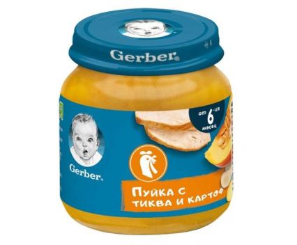 Пюре Пуйка с Тиква и Картоф Nestle GERBER 125 г