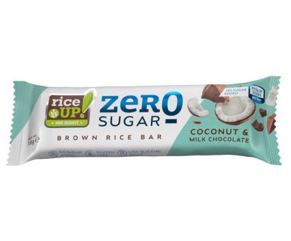 Оризов Бар с Кокос и Бял Шоколад RiceUP! Zero Sugar 18 г