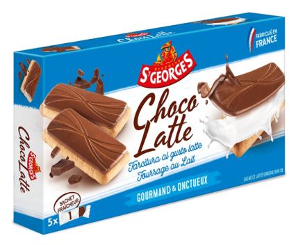 Бисквити St Georges Croc Choc с Млечен Крем и Шоколад 130 г