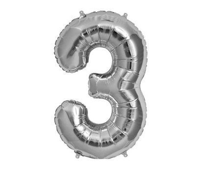 Надуваеми цифри за рожден ден - 3