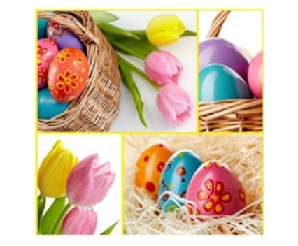Великденски Салфетки с Цветя 33x33 см 20 бр