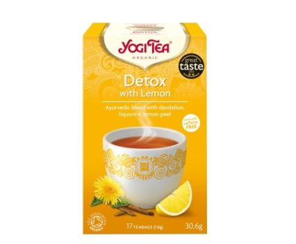 Био чай Детокс с лимон Yogi Tea 17 пак.