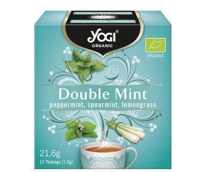 Био чай Двойна мента Yogi Organic 12 пакетчета