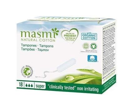 Тампони, супер Masmi Natural Cotton 18бр