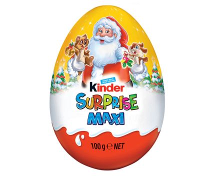 Шоколадово Яйце Kinder Surprise Maxi Дядо Коледа 100 г