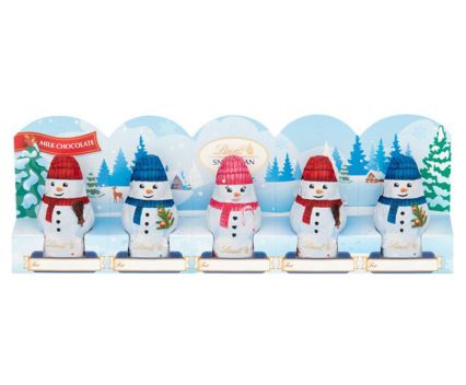 Шоколадови снежни човечета Lindt 5x10гр