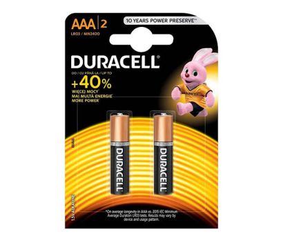 Алкални батерии Duracell Basic AAA 2 бр