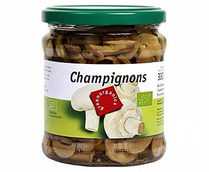 Био мариновани печурки Green нарязани буркан 330 г