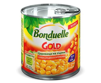 Супер сладка царевица Bonduelle Gold 425мл - без добавена захар