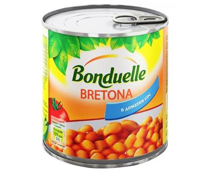 Зрял фасул с домати Bonduelle 425мл