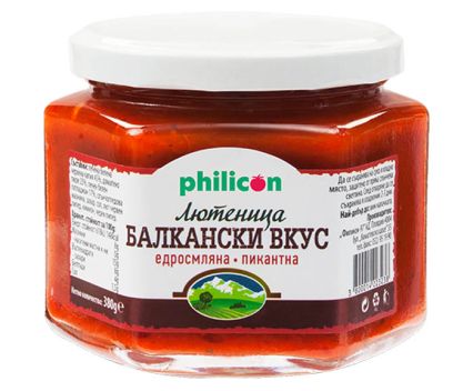 Едросмляна пикантна лютеница Балкански вкус Philicon 380 г