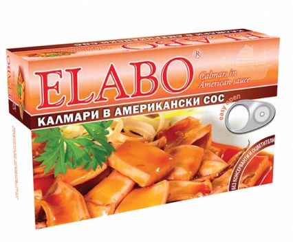 Консерва калмари в американски сос Elabo 