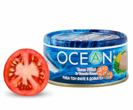 Консерва Риба тон филе Ocean в доматен сос 185 г