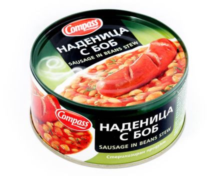 Наденица с боб Compass 300 г 