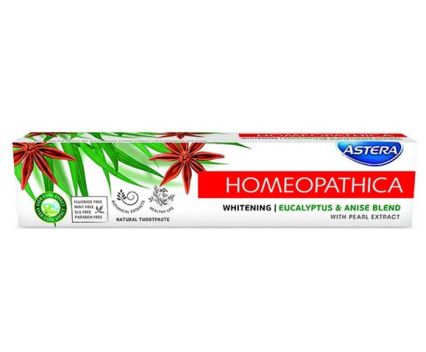 Паста за Зъби Astera Homeopatica Whitening с Евкалиптов и Анасонов Аромат 75 мг
