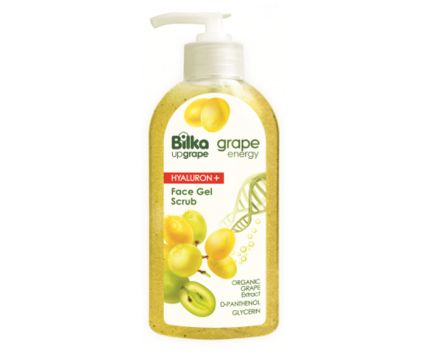 Овлажняващ гел-скраб за лице Bilka Grape Energy Hialuron + 200 мл