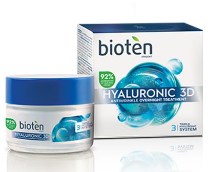 Нощен крем против бръчки Bioten Hyaluronic 3D 50 мл
