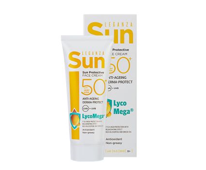 Слънцезащитен крем за лице Leganza Sun SPF50+ 75мл