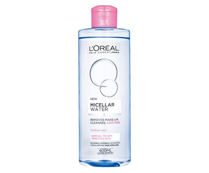 Успокояваща мицеларна вода L'Oreal за суха и чувствителна кожа 400 мл