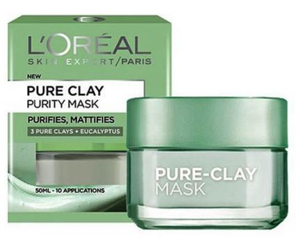 Почистваща и матираща маска за лице L'Oreal Pure Clay Purify Mask 50 мл