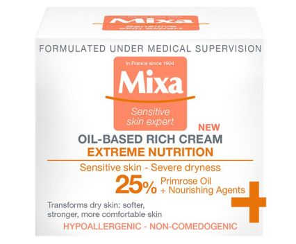 Интензивно подхранващ крем за чувствителна кожа Mixa Extreme Nutrition 25% 50 мл