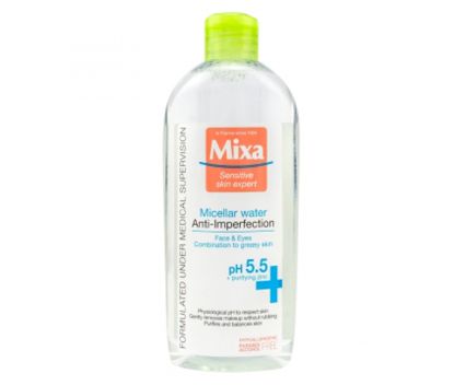 Мицеларна вода за комбинирана до мазна кожа Mixa Anti-Imperfection 400 мл 