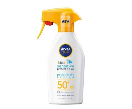Детски слънцезащитен спрей помпа Nivea Protect & Play SPF50+ 300мл