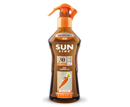 Слънцезащитен спрей масло за бърз загар Sun Like SPF 30 200 мл