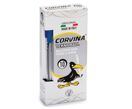 Химикалки Corvina 1 мм, син, 10 бр