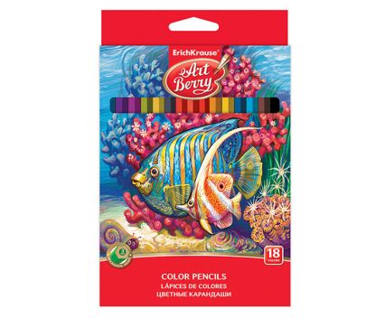Цветни моливи ErichKrause Art Berry 18 цвята