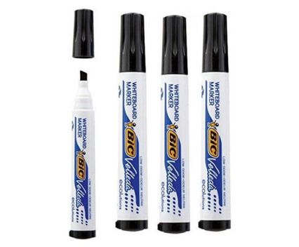 Маркери за бяла дъска Bic 4бр - черни