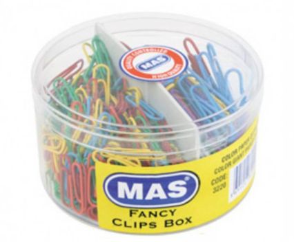 Цветни кламери MAS 280 + 80 кутия