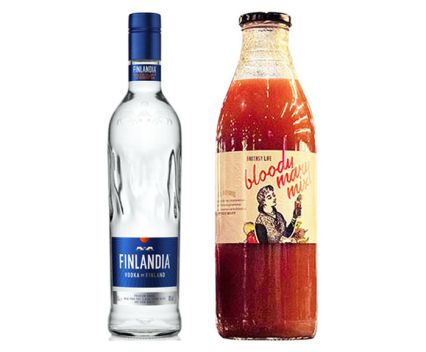 Пакет: Водка Finlandia 0.7 л + Напитка Bloody Mary Mix 1 л