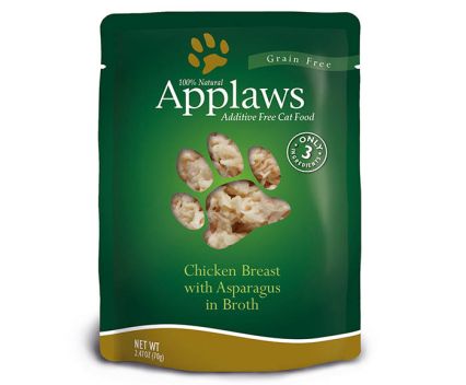 Котешка храна Applaws пилешки гърди с аспержи в желе 70гр ЗОО