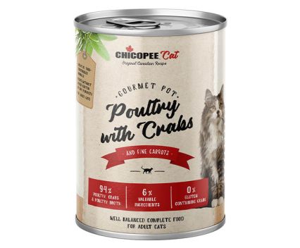 Консерва за котки с домашни птици и раци Chicopee 400 гр ЗОО