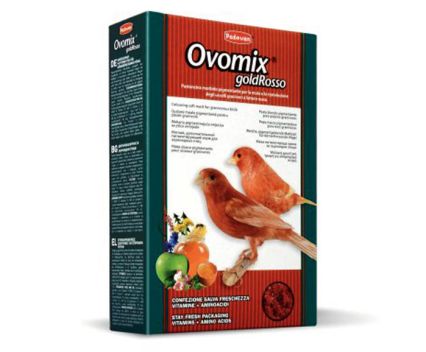 Храна за канарчета, вълнисти папагали и екзотични птици OvoMix Gold Rosso Padovan 1 кг ЗОО