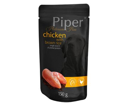Храна за кучета с пилешко месо и кафяв ориз Piper 150 г ЗОО