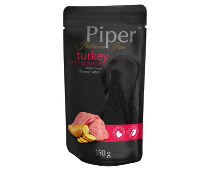 Храна за кучета с пуешко и картофи Piper 150 гр ЗОО
