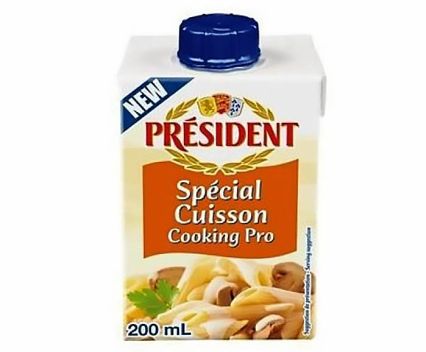 Готварска Сметана President UHT 18% 200 г