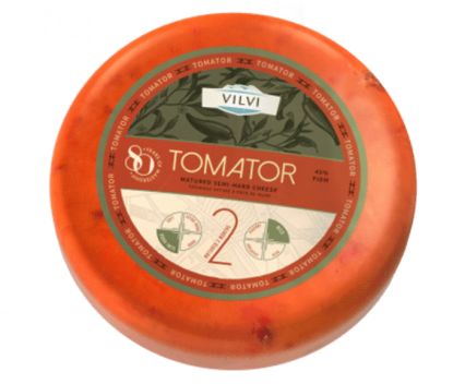 Полутвърдо сирене Vilvi Сушени домати ок. 250 г