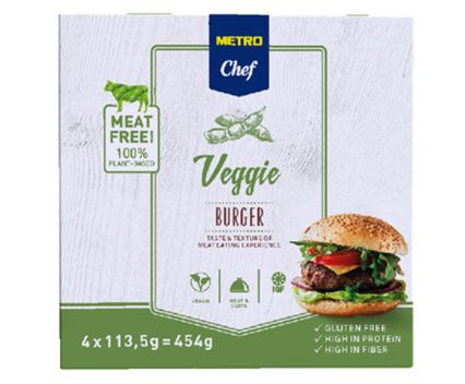Веган бургер Veggie Metro Chef 4 бр x 113 г