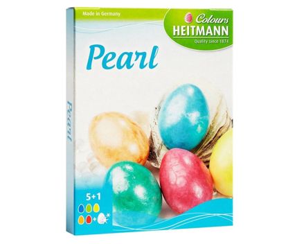 Седефена боя за яйца Heitmann Pearl 5+1 цвята