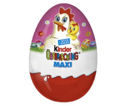 Шоколадово яйце Kinder Surprise Maxi Кокошка с пиле 100 г