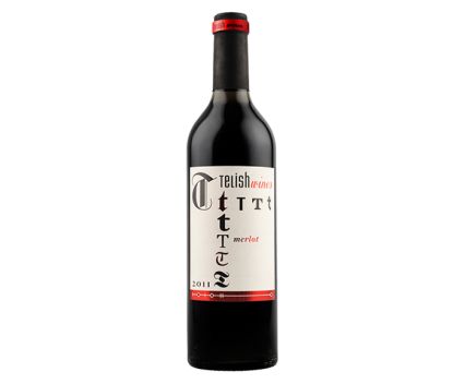 Червено вино Мерло Telish 0.75 л