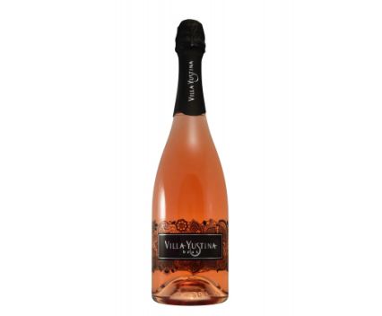 Естествено пенливо вино Розе Extra Dry Вила Юстина 2015 Villa Yustina 2015 0.75л M